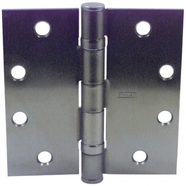 Stanley - 4-1/2" Long x 4-1/2" Wide Steel Full Surface Commercial Hinge - Americas Industrial Supply