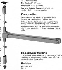 Yale - Flatbars Hand: RHR Rating: Panic Rated - Americas Industrial Supply