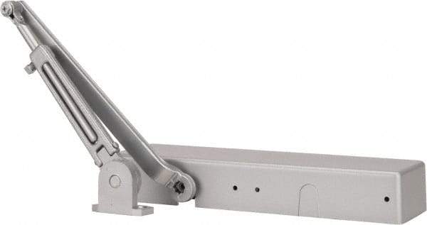 Norton Door Closers - Push & Pull Side Mount, Multi Size Closer Power Operated Damper - Aluminum Finish - Americas Industrial Supply