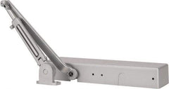 Norton Door Closers - Push & Pull Side Mount, Multi Size Closer Power Operated Damper - Aluminum Finish - Americas Industrial Supply
