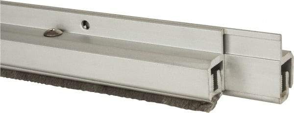 Pemko - 96" Long x 1-1/4" Wide, Adjustble Double Door Split Astragal Weatherstripping - Clear Anodized Aluminum Finish - Americas Industrial Supply