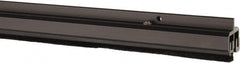 Pemko - 96" Long x 1-1/4" Wide, Adjustble Double Door Split Astragal Weatherstripping - Dark Bronze Anod. Aluminum Finish - Americas Industrial Supply