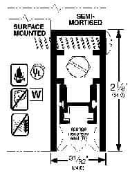 Pemko - Heavy Duty Automatic Door Bottom Sweep - Sponge Neoprene, 2-1/8" High, Dark Bronze Anodized Aluminum Coated - Americas Industrial Supply