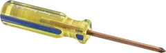 Ampco - #1, 6-1/8" OAL, Nonsparking Phillips Screwdriver - 3" Blade Length, Round Shank, Acetate Handle - Americas Industrial Supply