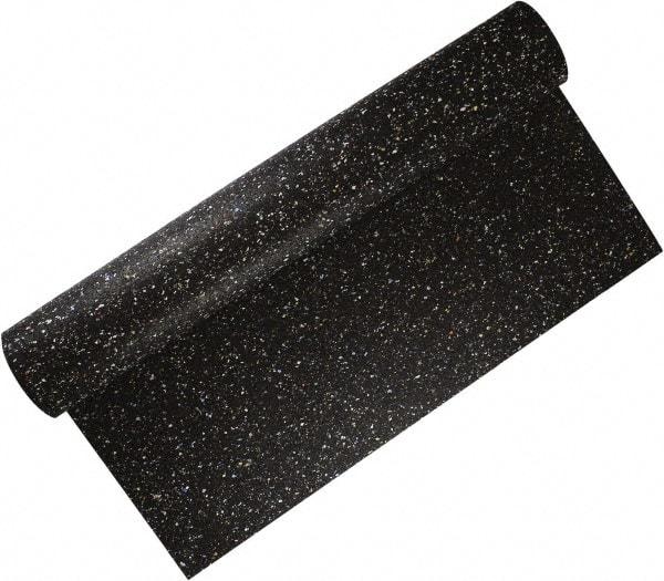 Made in USA - 48" Long, 48" Wide, 3/8" Thick, Rubber Rubber Foam Sheet - 50 to 60 Durometer, Black, 0 to 120°F, 250 psi Tensile Strength, Plain Backing - Americas Industrial Supply