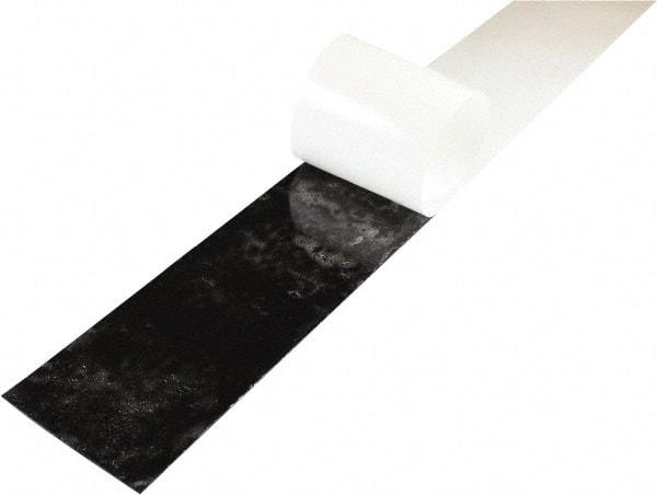 Value Collection - 3/4" Thick x 4" Wide x 36" Long, Adhesive Backed Neoprene Rubber Strip - Stock Length, 40 Shore A Durometer, 1,000 psi Tensile Strength, -20 to 170°F, Black - Americas Industrial Supply