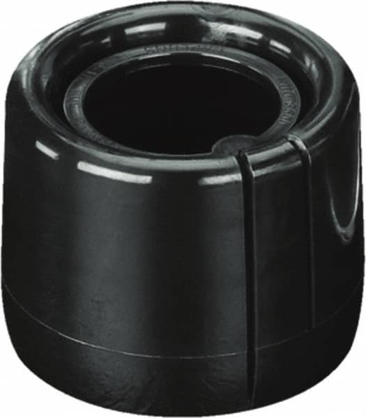 Caplugs - Round Head, Tear-Tab Tube Cap - Low-Density Polyethylene, Black - Americas Industrial Supply