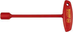 Wiha - 8mm Hollow Shaft Nutdriver - T-Handle Handle, 9.9" OAL - Americas Industrial Supply