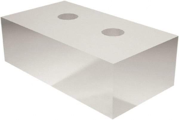 Schunk - 160mm Wide x 120mm High x 68mm Thick, Flat/No Step Vise Jaw - Soft, Aluminum, Moveable Jaw, Compatible with KSC 160 Vises - Americas Industrial Supply