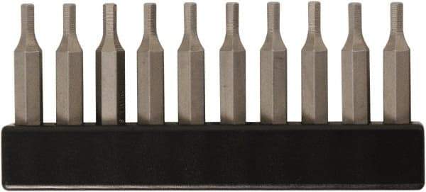 Wiha - 7/64" Hex Screwdriver Bit - 4mm Drive, 28mm OAL - Americas Industrial Supply