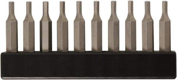 Wiha - 1/2" Hex Screwdriver Bit - 4mm Drive, 28mm OAL - Americas Industrial Supply