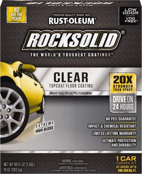 Rust-Oleum - 70 oz Clear Floor Coating - Low Odor & Chemical Resistant - Americas Industrial Supply