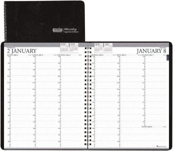 House of Doolittle - 26 Sheet, 8-1/2 x 11", Weekly Planner - Black - Americas Industrial Supply