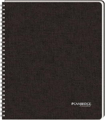 Cambridge Limited - 96 Sheet, 8-1/2 x 11", Legal (Style) Hardbound Notebook - Black - Americas Industrial Supply