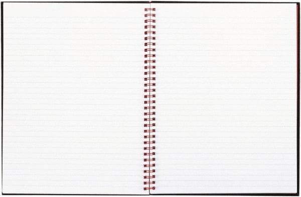 Black n Red - 70 Sheet, 8-1/2 x 11", Legal (Style) Hardbound Notebook - Black - Americas Industrial Supply