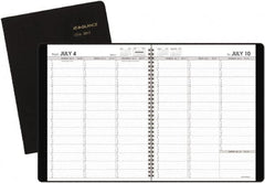 AT-A-GLANCE - 26 Sheet, 5-1/2 x 8-1/2", Accounting Book - Black - Americas Industrial Supply