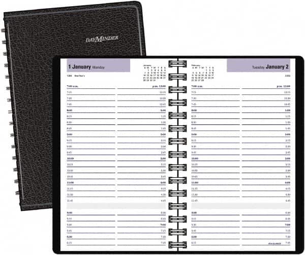 DayMinder - 312 Sheet, 11 x 17", Accounting Book - Black - Americas Industrial Supply