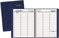 AT-A-GLANCE - 128 Sheet, 8-1/4 x 10-7/8", Weekly Planner - Navy - Americas Industrial Supply
