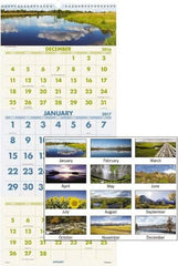 AT-A-GLANCE - 12 Sheet, 12 x 27", Wall Calendar - Americas Industrial Supply