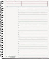 Cambridge - 80 Sheet, 8-1/2 x 11", Business Notebook - Black - Americas Industrial Supply
