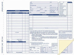 TOPS - 50 Sheet, 8-1/2 x 11-3/4", Order Forms - Blue & White - Americas Industrial Supply