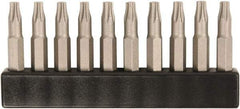 Wiha - 4mm Drive T10 Torx Screwdriver Bit - 28mm OAL - Americas Industrial Supply