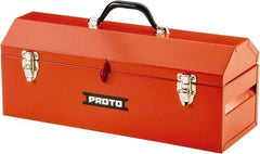 Proto - Hip-Roof Tool Box - 19" Wide x 7" Deep x 7" High, Steel, Safety Red - Americas Industrial Supply