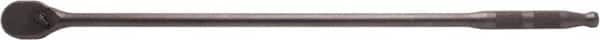 Proto - 1/2" Drive Pear Head Ratchet - Black Oxide Finish, 26" OAL, 90 Gear Teeth, Extended Handle, Reversible Head - Americas Industrial Supply