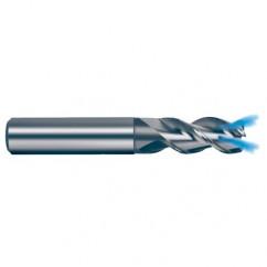 20mm Dia. - 104mm OAL - 45° Helix Bright Carbide End Mill - 3 FL - Americas Industrial Supply