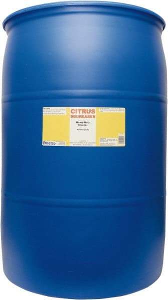 Detco - 55 Gal Drum Cleaner/Degreaser - Liquid, Butyl-Based, Citrus - Americas Industrial Supply