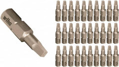 Wiha - 1/4" Drive, #3 Insert Screwdriver Bit - 25mm OAL - Americas Industrial Supply