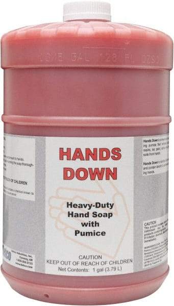 Detco - 1 Gal Bottle Gel Hand Cleaner with Grit - Red, Cherry Scent - Americas Industrial Supply