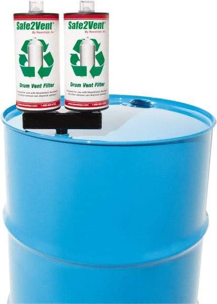 Made in USA - Trash Compactor/Crusher Carbon Filter Assembly - 4" Wide x 9" Long x 12" High, For Aerosol Can Deflators - Americas Industrial Supply