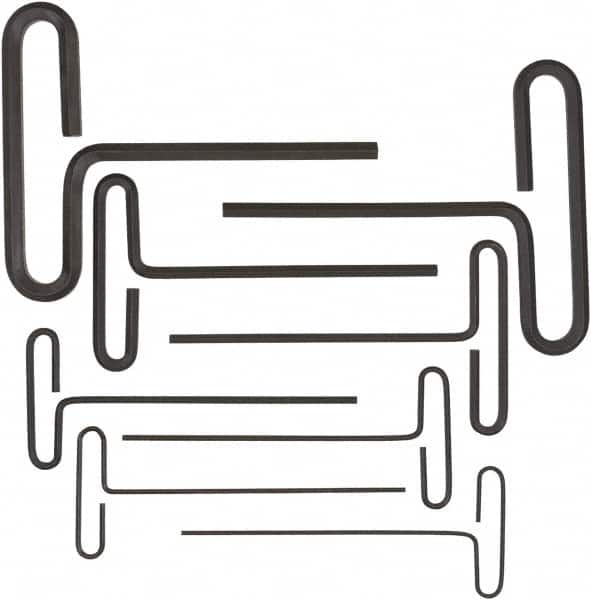 Bondhus - 8 Piece, Loop T-Handle Hex Key Set - 2 to 10mm Range, Protanium High Torque Steel - Americas Industrial Supply