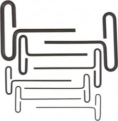 Bondhus - 8 Piece, Loop T-Handle Hex Key Set - 2 to 10mm Range, Protanium High Torque Steel - Americas Industrial Supply