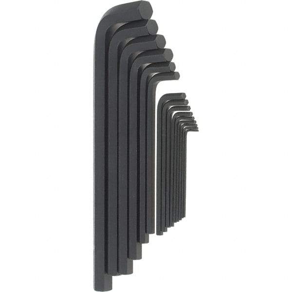 Bondhus - 15 Piece, L-Key Long Arm Hex Key Set - 5/64 to 3/4" Range, Protanium High Torque Steel - Americas Industrial Supply