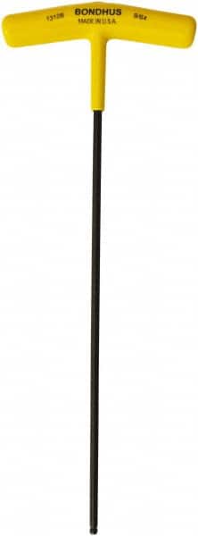 Bondhus - 1/8" Hex, T-Handle, Ball End Hex Key - 7.8" OAL, Protanium High Torque Steel, Inch System of Measurement - Americas Industrial Supply