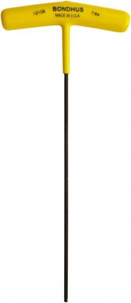 Bondhus - 7/64" Hex, T-Handle, Ball End Hex Key - 7.3" OAL, Protanium High Torque Steel, Inch System of Measurement - Americas Industrial Supply
