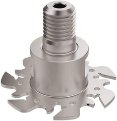 Seco - Modular Connection Connection, 0.0886 to 0.0984" Cutting Width, 0.6181" Depth of Cut, 63mm Cutter Diam, 7 Tooth Indexable Slotting Cutter - R335.10 Toolholder, 150.10 Insert, Right Hand Cutting Direction - Americas Industrial Supply