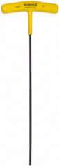 Bondhus - 1/8" Hex, T-Handle Cushion Grip, Hex Key - 9" OAL, Protanium High Torque Steel, Inch System of Measurement - Americas Industrial Supply