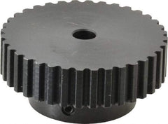 Power Drive - 36 Tooth, 5/16" Inside x 2.272" Outside Diam, Timing Belt Pulley - 1/4, 3/8" Belt Width, 2.292" Pitch Diam, Steel & Cast Iron - Americas Industrial Supply