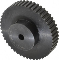 Power Drive - 48 Tooth, 5/16" Inside x 3.036" Outside Diam, Timing Belt Pulley - 1/4, 3/8" Belt Width, 3.056" Pitch Diam, Steel & Cast Iron - Americas Industrial Supply