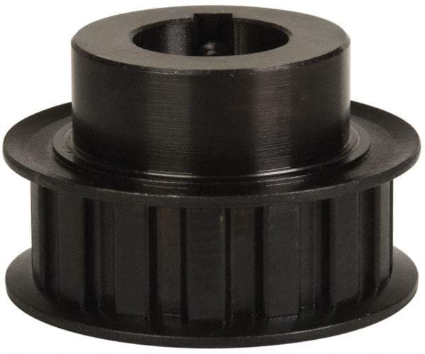 Power Drive - 15 Tooth, 3/4" Inside x 1.76" Outside Diam, Timing Belt Pulley - 1/2" Belt Width, 1.79" Pitch Diam, Steel & Cast Iron - Americas Industrial Supply