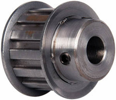 Power Drive - 13 Tooth, 1/2" Inside x 1.522" Outside Diam, Timing Belt Pulley - 3/4" Belt Width, 1.552" Pitch Diam, Steel & Cast Iron - Americas Industrial Supply