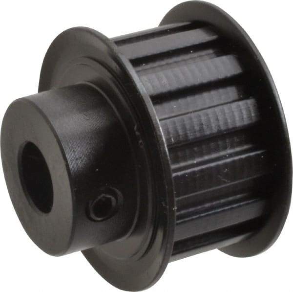 Power Drive - 14 Tooth, 1/2" Inside x 1.641" Outside Diam, Timing Belt Pulley - 3/4" Belt Width, 1.671" Pitch Diam, Steel & Cast Iron - Americas Industrial Supply
