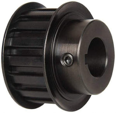 Power Drive - 16 Tooth, 3/4" Inside x 1.88" Outside Diam, Timing Belt Pulley - 3/4" Belt Width, 1.91" Pitch Diam, Steel & Cast Iron - Americas Industrial Supply