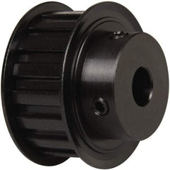 Power Drive - 17 Tooth, 1/2" Inside x 2" Outside Diam, Timing Belt Pulley - 3/4" Belt Width, 2.029" Pitch Diam, Steel & Cast Iron - Americas Industrial Supply
