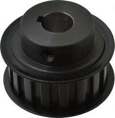 Power Drive - 17 Tooth, 5/8" Inside x 2" Outside Diam, Timing Belt Pulley - 3/4" Belt Width, 2.029" Pitch Diam, Steel & Cast Iron - Americas Industrial Supply