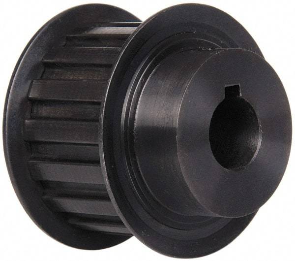 Power Drive - 16 Tooth, 5/8" Inside x 1.88" Outside Diam, Timing Belt Pulley - 1" Belt Width, 1.91" Pitch Diam, Steel & Cast Iron - Americas Industrial Supply