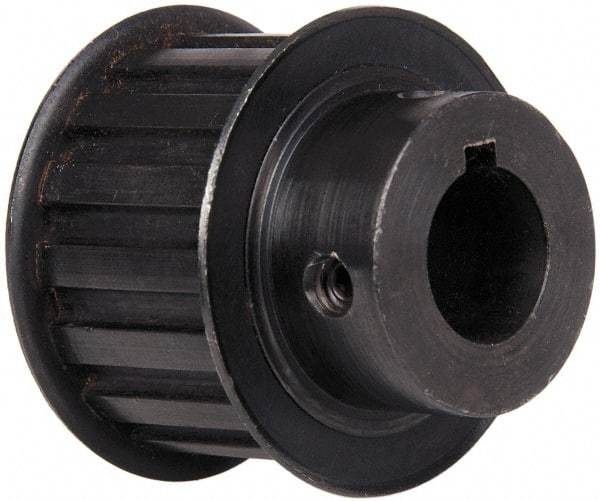 Power Drive - 16 Tooth, 3/4" Inside x 1.88" Outside Diam, Timing Belt Pulley - 1" Belt Width, 1.91" Pitch Diam, Steel & Cast Iron - Americas Industrial Supply